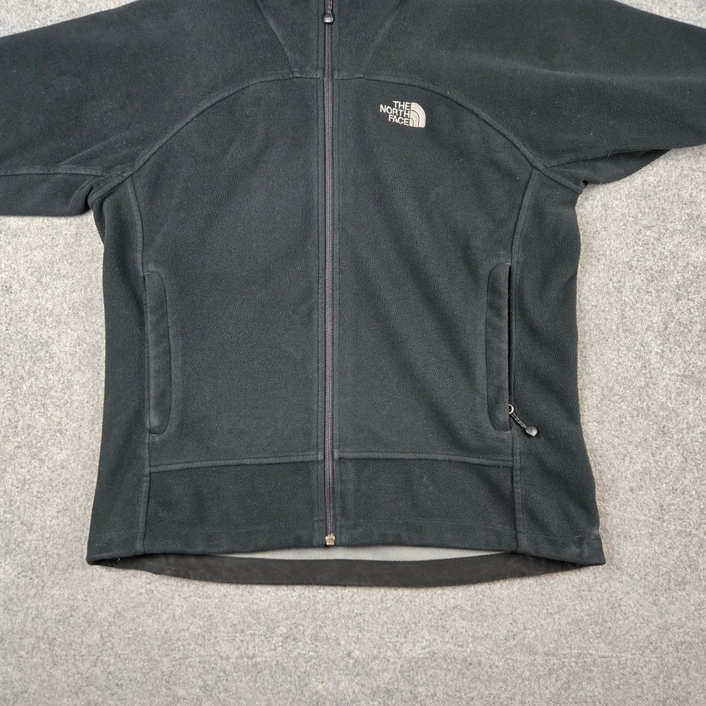 The North Face Windwall Fleece Jacket Womens Large Black Full Zip Outdoor - Picture 6 of 16